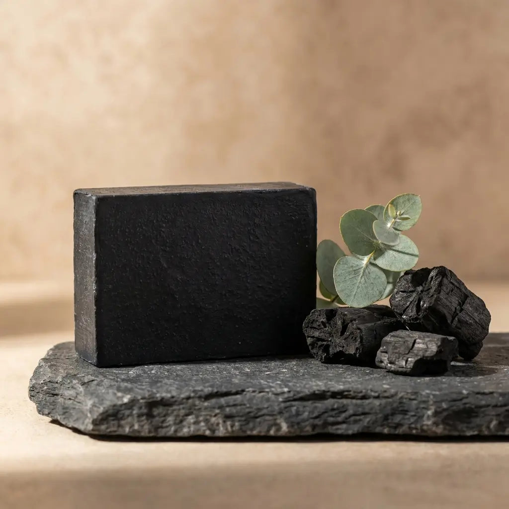Activated Charcoal Bar Soap – Deep Cleansing & Detox for Face & Body