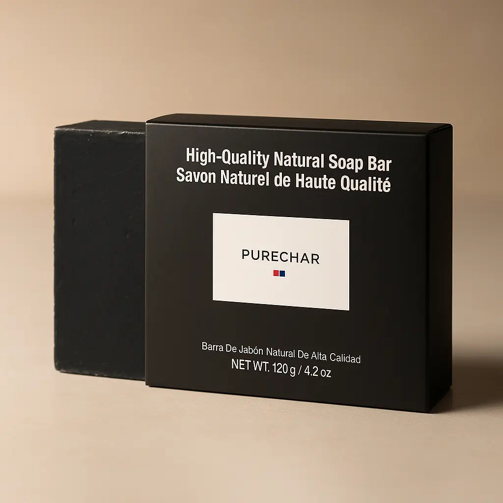 Activated Charcoal Bar Soap – Deep Cleansing & Detox for Face & Body